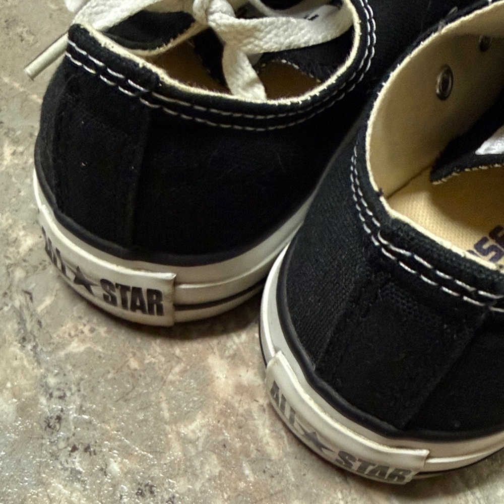 Converse All Star Black & White Canvas Low-Top Sneakers Women’s 8 Mens 6 - Picture 9 of 14